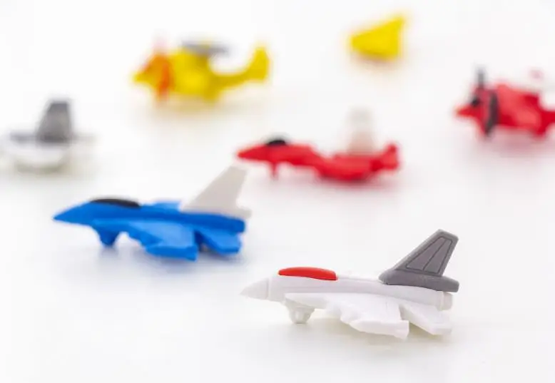 2x aircraft Shaped Rubber Eraser New Cartoon Erasers Students School Supplies